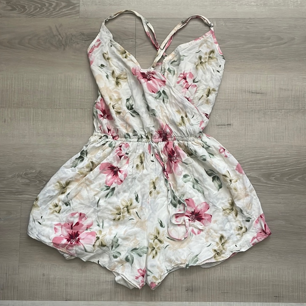 Floral Hollister Romper